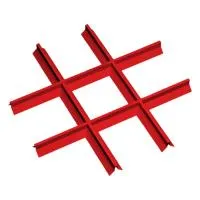 Грильято Пирамидальный ячейка 200х200мм, окраска по RAL, высота 42.5 мм, ширина 10 мм