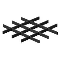 Грильято ячейка 150x150, высота 30 мм, ширина 5 мм, черный