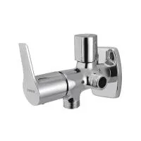Двухходовой угловой запорный кран с фланцем Essco Aspire APR-CHR-101067 Хром