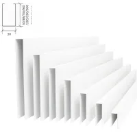 Рейка кубообразная Албес A50S белая оцинковка