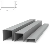 Рейка кубообразная Албес A80/35S металлик матовый