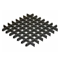 Грильято ячейка 60х60, высота 30 мм, ширина 5 мм, металлик