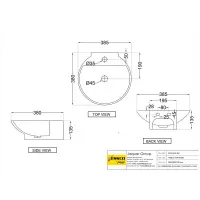 Раковина Essco Elements ECS-WHT-931 Белая Раковина Essco Elements ECS-WHT-931 Белая