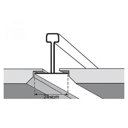Кассетный потолок Албес AP600A6/45°/Т-24 Tegular 24 белый матовый Эконом