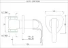 Настенный запорный клапан Essco Orbit ORB-CHR-105069 Хром