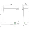 Настенный бачок Essco ESH-WHT-184NL Белый
