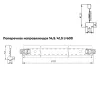Подвесная система Албес T-15 Struna рейка поперечная высота профиля 41.5мм, длина 600мм, белый / белый