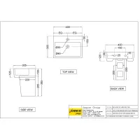 Раковина Essco Elements ECS-WHT-811 Белая с пьедесталом Раковина Essco Elements ECS-WHT-811 Белая с пьедесталом