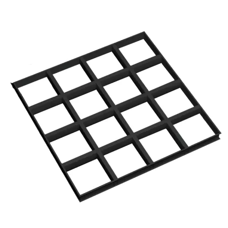 Грильято GL-15 ячейка 150x150, высота 37 мм, ширина 15 мм, черный