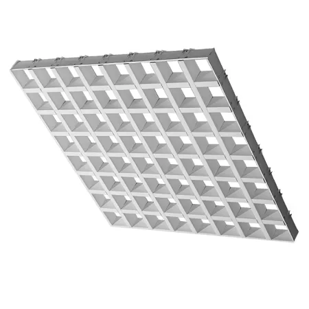 Грильято GL-15 ячейка 120x120, высота 47 мм, ширина 15 мм, белый матовый