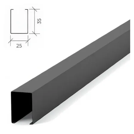 Рейка кубообразная Албес A25/35/S металлик матовый