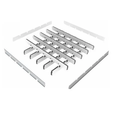 Грильято GL-15 ячейка 60x60, высота 37 мм, ширина 15 мм, супер-хром