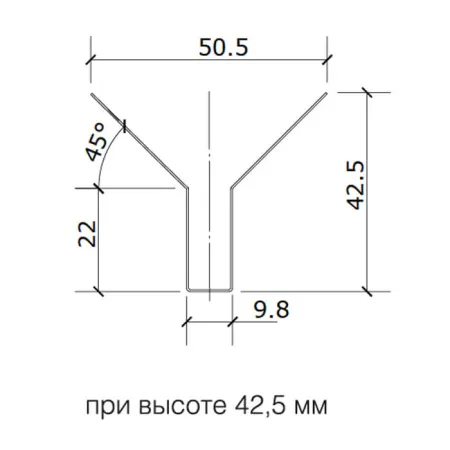 Грильято Пирамидальный ячейка 100х100мм, белый матовый, высота 42.5 мм, ширина 10 мм