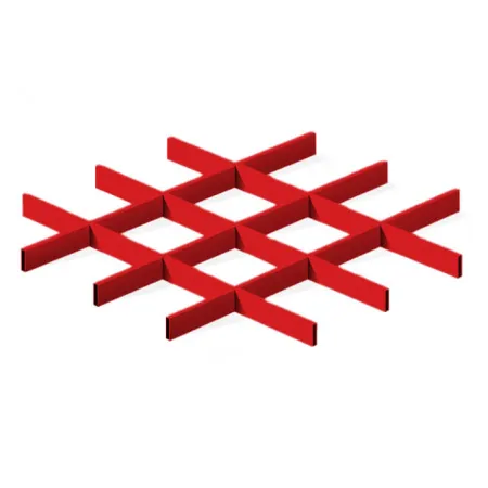 Грильято ячейка 150x150, высота 50 мм, ширина 10 мм, окраска по RAL