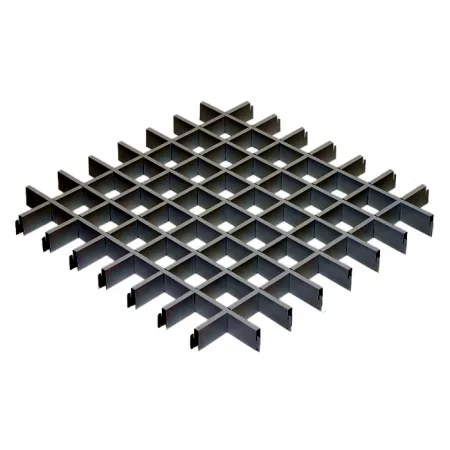 Грильято ячейка 75x75, высота 40 мм, ширина 10 мм, металлик