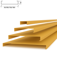 Реечный потолок Албес A80SV суперзолото
