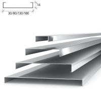 Реечный потолок Албес A80SV суперхром